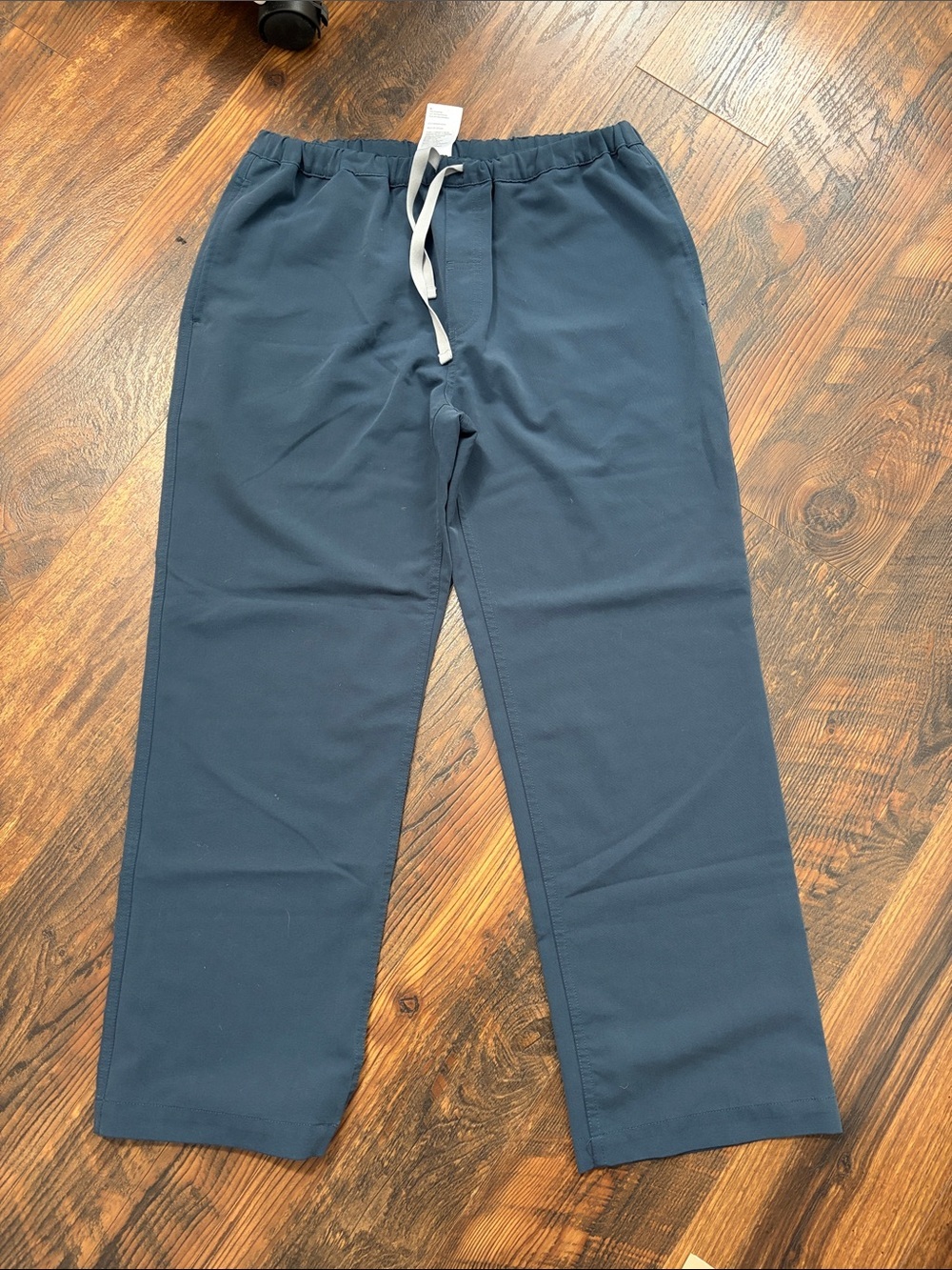 Men's Navy Elastic Waist Pants - Casual Comfort S/M